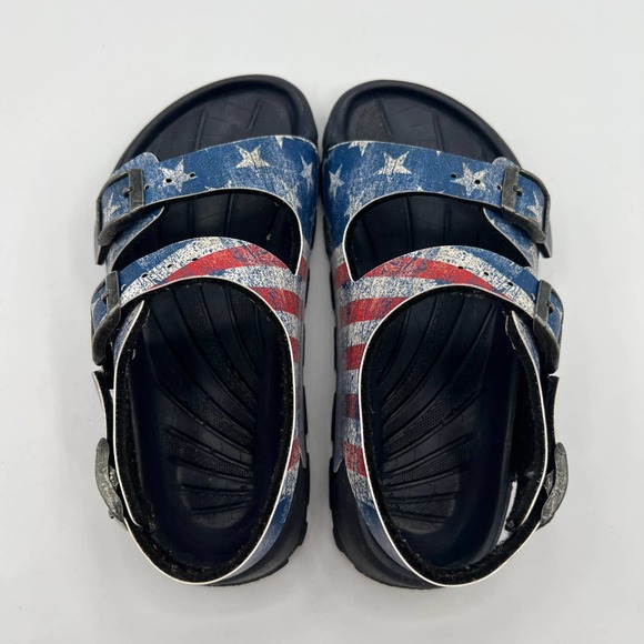 BIRKENSTOCK BIRKIS'S Sandals Stars & Stripes USA Flag Size EU29 - Picture 8 of 10